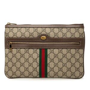 Gucci Gg Supreme Web Ophidia Clutch #338220G56B